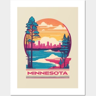 Minnesota Vintage Design Posters and Art